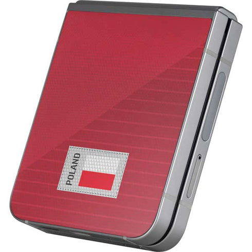 Poland Soccer Flag Galaxy Z Flip6 Skin
